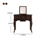 Traditional Flip-Top Vanity Dressing Table Wooden Makeup Vanity Set Clearhalo 'Bedroom Furniture' 'furn' 'furn_makeup_vanities' 'Furniture' 'Makeup Vanities' 'makeup_vanities' 1200x1200_ff7295bd-caa7-4eb3-9f30-ab25026054e2