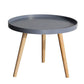 3 Legs Base Design Density Board  End Table with Round Side Table