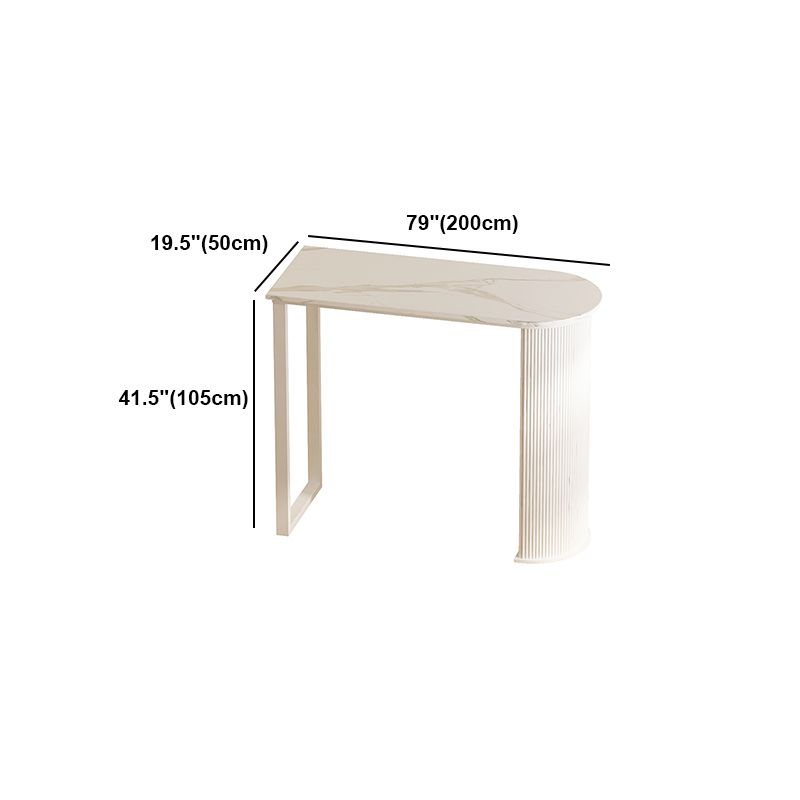 White Modern Style Specialty Bar Table in Faux Marble and Metal Milk Tea Shop Bar Table Clearhalo 'Bar Furniture' 'Bar Tables' 'bar_tables' 'furn' 'furn_bar_tables' 'Furniture' 'furniture_bar_tables' 'Kitchen & Dining Furniture' 1200x1200_ff79ac42-12f8-48f4-aa76-0893ded692b9