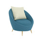 Fabric Sofa in Blue With Tight Back for Living Room,Apartment