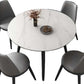 Contemporary Style 4-foot Dining Table Stone Home Furniture with Metal Leg Clearhalo ' dining_table' 'Dining Tables & Seating' 'Dining Tables' 'furn' 'furn_dining_table' 'Furniture' 'furniture_dining_table' 'Kitchen & Dining Furniture' 'kitchen&dining_furn' 'kitchen' 'kitchen_dining_table' 1200x1200_ff7b029b-0d72-4aea-9f30-a18b818dfb6b