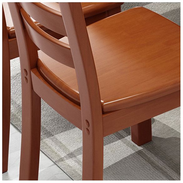 Sillas de comedor de madera sólida sillas de comedor sin brazo de estilo moderno