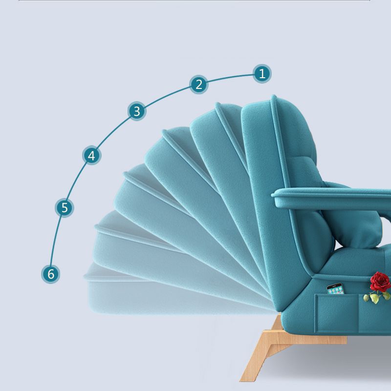 Adjustable Standard Recliner Solid Wood Scandinavian Recliner Chair with Storage Clearhalo 'Chairs & Seating' 'furn' 'furn_recliners' 'Furniture' 'Living Room Furniture' 'Recliners' 1200x1200_ff7bf5af-06f7-47f1-aee9-c82d694e6da6