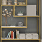 11.8" W X 78.7" H Glam Bookcase Metal Vertical Book Shelf for Bedroom
