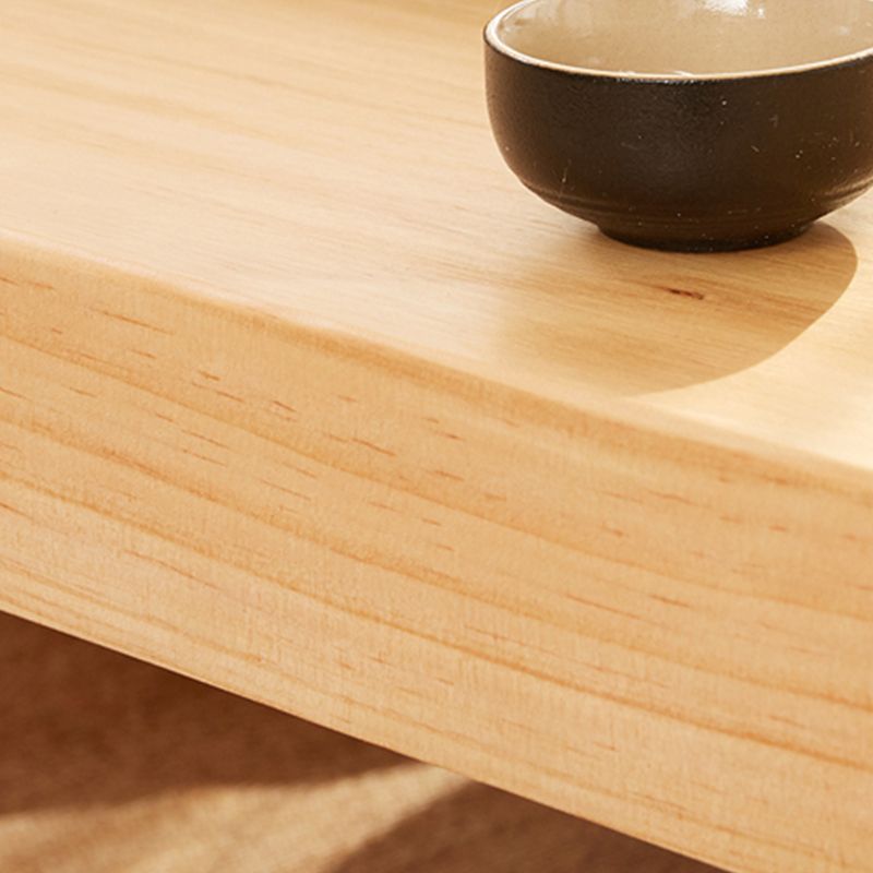 4 Legs Coffee Table Contemporary Rectangle Solid Wood Coffee Cocktail Table Clearhalo 'Coffee & Accent Tables' 'Coffee Tables' 'coffee_tables' 'furn' 'furn_coffee_tables' 'Furniture' 'Living Room Furniture' 1200x1200_ff7e2bd0-7dc9-48f1-8110-ae40d21a1dd9