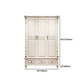 Traditional Wardrobe Armoire White Wooden Wardrobe Cabinet with Legs Clearhalo 'Armoires & Wardrobes' 'armoires_wardrobes' 'Bedroom Furniture' 'furn' 'furn_armoires_wardrobes' 'Furniture' 1200x1200_ff7e308a-ba40-4e64-a881-afa43c2be517
