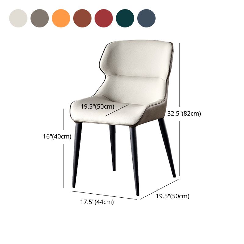 Modern Side Dining Chairs Faux Leather Dining Chairs for Dining Room Clearhalo 'Dining Chairs' 'Dining Tables & Seating' 'dining_chair' 'furn' 'furn_dining_chair' 'Furniture' 'furniture_dining_chair' 'Kitchen & Dining Furniture' 1200x1200_ff7ebdbd-df66-46f3-9c0e-9fbf7e3a43e2