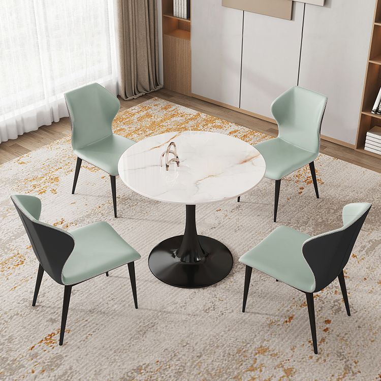 Traditional Luxury Style Dining Table Round Sintered Stone Table for Dining Room Clearhalo ' dining_table' 'Dining Tables & Seating' 'Dining Tables' 'furn' 'furn_dining_table' 'Furniture' 'furniture_dining_table' 'Kitchen & Dining Furniture' 'kitchen&dining_furn' 'kitchen' 'kitchen_dining_table' 1200x1200_ff80a7ed-6ef1-4cbc-b819-a8a8a4ec5a77