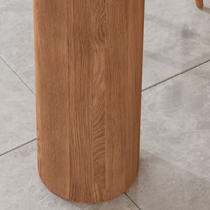 Industrial 41.3"H Bar Table Brown Wood Specialty Top Bistro Table with Double Pedestal Clearhalo 'Bar Furniture' 'Bar Tables' 'bar_tables' 'furn' 'furn_bar_tables' 'Furniture' 'furniture_bar_tables' 'Kitchen & Dining Furniture' 'kitchen&dining_furn' 'kitchen' 1200x1200_ff8354ed-1dc2-4a23-9670-3a2eee9a1748