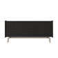 Contemporary Horizontal Double Dresser Black/Gray Dresser with Storage for Home Clearhalo 'Bedroom Furniture' 'Dressers & Chests' 'dressers_chests' 'furn' 'furn_dressers_chests' 'Furniture' 1200x1200_ff84b8b8-f5f5-4fef-bd5c-485a1818b507