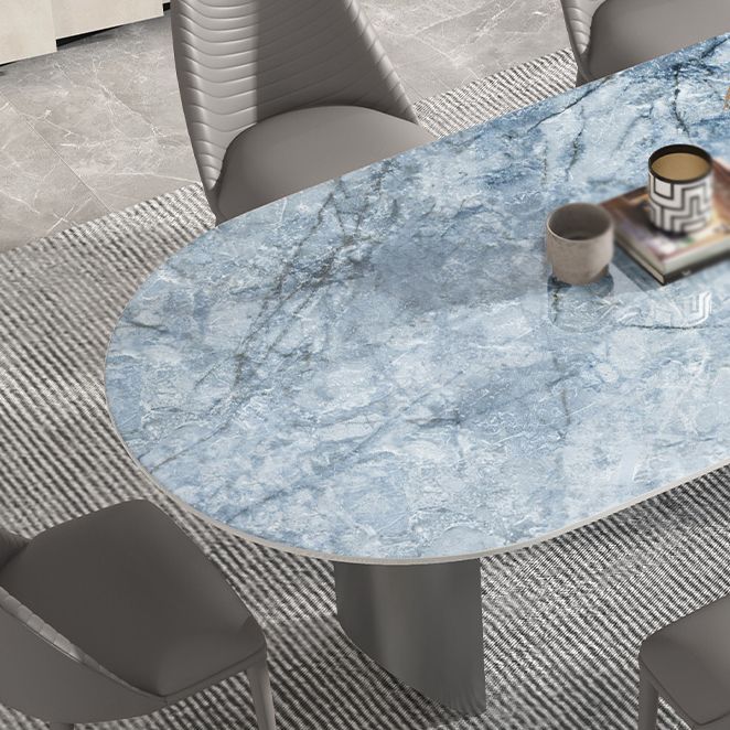 Contemporary 1/3/4/5/7 Pieces Dining Set Oval Shape Dining Room Table Set Clearhalo 'Dining Room Sets' 'Dining Tables & Seating' 'dining_room_set' 'furn' 'furn_dining_room_set' 'Furniture' 'furniture_dining_room_set' 'Kitchen & Dining Furniture' 'kitchen&dining_furn' 'kitchen' 1200x1200_ff84efdc-ad7f-47c6-98e9-31f8710af5e2