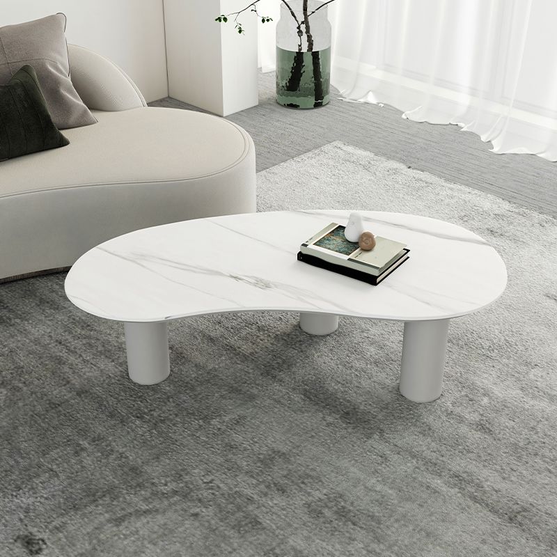 Table basse moderne à 3 pieds en ardoise pour le salon