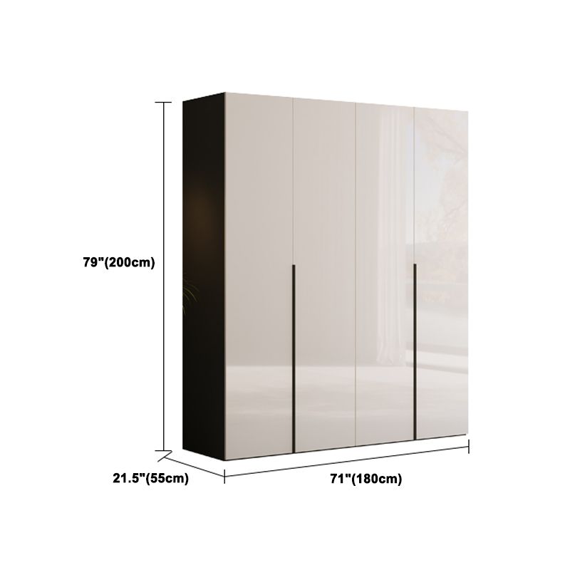 Engineered Wood Wardrobe Closet Contemporary Hinged Wardrobe Armoire Clearhalo 'Armoires & Wardrobes' 'armoires_wardrobes' 'Bedroom Furniture' 'furn' 'furn_armoires_wardrobes' 'Furniture' 1200x1200_ff87f260-bf4a-4676-a0ec-65301d0d599d