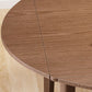 Contemporary Drop-Leaf Dining Table Rubberwood Solid Wood Table with 4 Legs Clearhalo ' dining_table' 'Dining Tables & Seating' 'Dining Tables' 'furn' 'furn_dining_table' 'Furniture' 'furniture_dining_table' 'Kitchen & Dining Furniture' 'kitchen&dining_furn' 'kitchen' 'kitchen_dining_table' 1200x1200_ff896276-34e1-421d-952e-06dde518a694