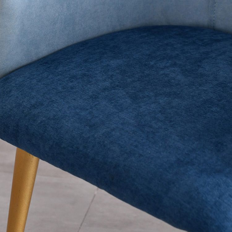 Metal Contemporary Armless Dining Chairs Matte Fabric Parsons Chair for Brasserie Clearhalo ' kitchen&dining_furn' 'Dining Chairs' 'Dining Tables & Seating' 'dining_chair' 'furn' 'furn_dining_chair' 'Furniture' 'furniture_dining_chair' 'Kitchen & Dining Furniture' 'kitchen' 1200x1200_ff8a2976-c820-4e2a-a915-47deff5f8c34