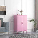 Steel Living Room Sideboard Cabinet Modern Server Cabinet with Storage Clearhalo 'buffet_sideboard' 'Buffets & Sideboards' 'furn' 'furn_buffet_sideboard' 'Furniture' 'furniture_buffet_sideboard' 'Kitchen & Dining Furniture' 1200x1200_ff8b4184-4778-4ee2-b413-c09a8eda936e