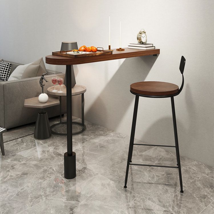 Industrial Style Wood Top Counter Table 42-inch Height Table for Dining Room Clearhalo 'Bar Furniture' 'Bar Tables' 'bar_tables' 'furn' 'furn_bar_tables' 'Furniture' 'furniture_bar_tables' 'Kitchen & Dining Furniture' 1200x1200_ff8d9381-5fed-4ee1-ba77-05e56c67191d