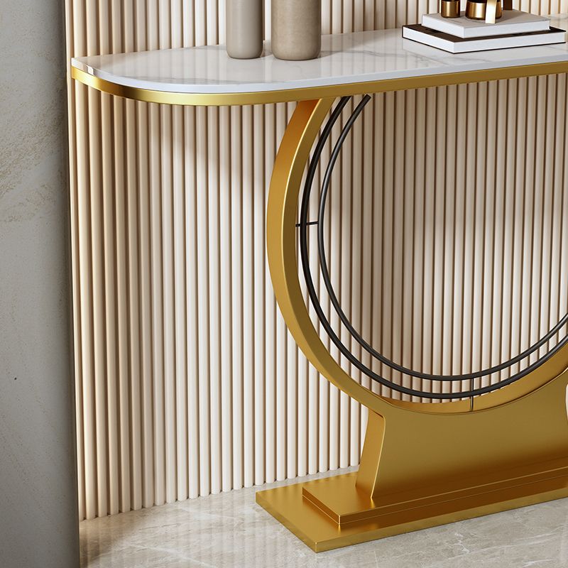 Glam Hall Piedistale Slace Mezza luna Resistente alla console Resistente a graffi