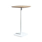 Contemporary Square Pedestal Bar Table Wood Top Bar Table for Cafe And Breakroom
