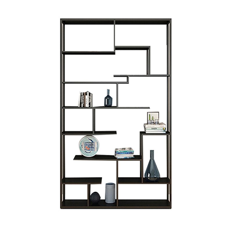 Metal Black Shelf Bookcase Contemporary Bookshelf for Home Office Clearhalo 'Bookcases' 'furn' 'furn_bookcases' 'Furniture' 'furniture_bookcases' 'Office Furniture' 1200x1200_ff91cb8f-78b9-4c32-aacf-e657dc3a568a