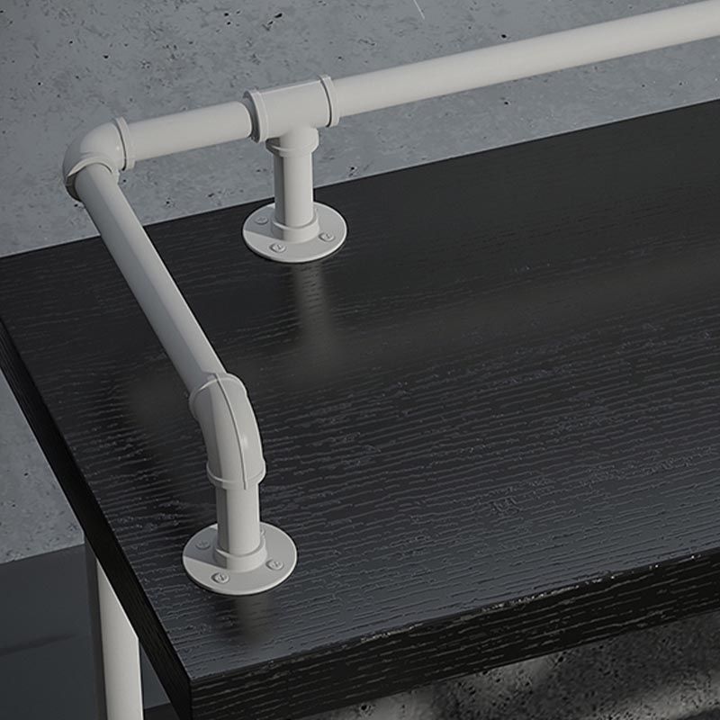 Industrial Rectangle Wood Bar Table 42-inch Height Water Pipe Pedestal Bistro Table Clearhalo 'Bar Furniture' 'Bar Tables' 'bar_tables' 'furn' 'furn_bar_tables' 'Furniture' 'Kitchen & Dining Furniture' 1200x1200_ff92d070-5db1-404e-88a4-5a28becabbf9