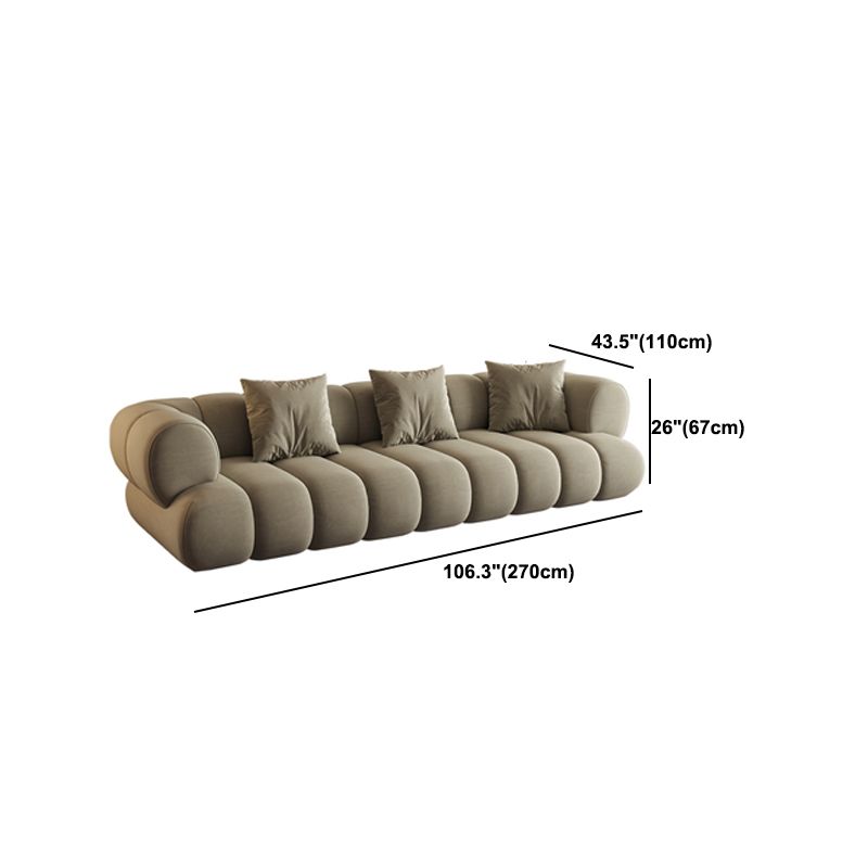 26.37" H Contemporary Green Tuxedo Arm Sewn Pillow Back Sofa Clearhalo 'furn' 'furn_sofas' 'Furniture' 'Living Room Furniture' 'Sofa' 'sofas' 1200x1200_ff92e6a1-e601-40f2-b69a-93a4388ff1da