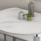 Slate and Wood Table Contemporary Retractable Round Dining Table Clearhalo 'Dining Tables & Seating' 'Dining Tables' 'dining_table' 'furn' 'furn_dining_table' 'Furniture' 'Kitchen & Dining Furniture' 1200x1200_ff935480-763c-4b83-893f-c62d37087f72