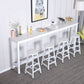 Rectangle Top Bar Dining Table Modern Bar Dining Table with Trestle Base Clearhalo 'Bar Furniture' 'Bar Tables' 'bar_tables' 'furn' 'furn_bar_tables' 'Furniture' 'furniture_bar_tables' 'Kitchen & Dining Furniture' 1200x1200_ff93ed9f-265c-44f9-ab16-ff093479d60a