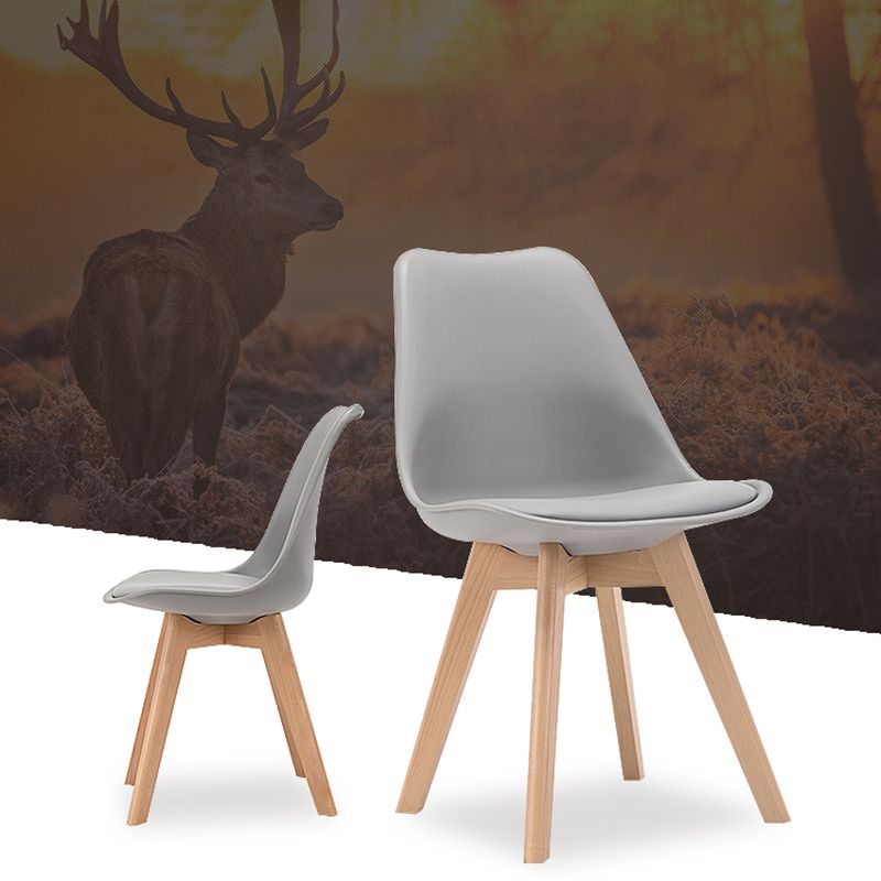 Scandinavian Upholstered Home Side Chair Parsons Matte Finish Dining Chair Clearhalo ' kitchen&dining_furn' 'Dining Chairs' 'Dining Tables & Seating' 'dining_chair' 'Furniture' 'furniture_dining_chair' 'Kitchen & Dining Furniture' 'kitchen' 1200x1200_ff94a4a9-b8bf-4701-854c-3f8f9fb5c309