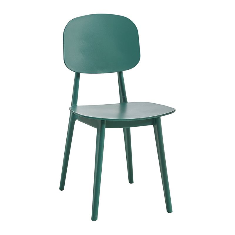 Scandinavian Restaurant Plastic Side Chair Open Back Matte Finish Dining Chair Clearhalo ' kitchen&dining_furn' 'Dining Chairs' 'Dining Tables & Seating' 'dining_chair' 'Furniture' 'furniture_dining_chair' 'Kitchen & Dining Furniture' 'kitchen' 1200x1200_ff953704-b409-4081-85e3-03fe0420bb1f