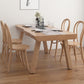 Pine Solid Wood Dinette Table Modern Natural Legs Dining Site Table