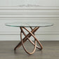 Modern Round Glass Clear Top Dining Table with Single Pedestal Clearhalo 'Dining Tables & Seating' 'Dining Tables' 'dining_table' 'furn' 'furn_dining_table' 'Furniture' 'Kitchen & Dining Furniture' 1200x1200_ff96b840-ebae-41f5-a652-466325c291a4