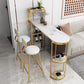 Wine Rack Modern Bistro Bar Desk Marble Sled Bar Height Indoor Cocktail Table Clearhalo 'Bar Furniture' 'Bar Tables' 'bar_tables' 'furn' 'furn_bar_tables' 'Furniture' 'furniture_bar_tables' 'Kitchen & Dining Furniture' 'kitchen&dining_furn' 'kitchen' 1200x1200_ff978fa3-c127-42fc-93c8-a505c3375188