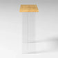 Rectangle Solid Wood Bar Height Table Contemporary Acrylic Double Pedestal Bar Table Clearhalo 'Bar Furniture' 'Bar Tables' 'bar_tables' 'furn' 'furn_bar_tables' 'Furniture' 'Kitchen & Dining Furniture' 1200x1200_ff998c26-a238-47db-86d0-f2cff8e5a8d1