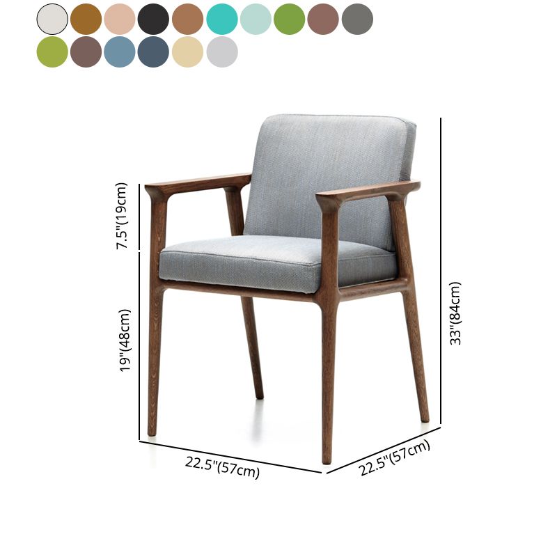 Traditional Style Indoor Arm Chair Solid Back Upholstered Dining Room Chair Clearhalo ' kitchen&dining_furn' 'Dining Chairs' 'Dining Tables & Seating' 'dining_chair' 'furn' 'furn_dining_chair' 'Furniture' 'furniture_dining_chair' 'Kitchen & Dining Furniture' 'kitchen' 1200x1200_ff9a2932-c6f3-4599-b6bb-114523deafb3