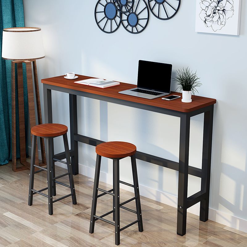 Modern Style 1/3/4 Pieces Wood Rectangular Bar Table Set for Dining Room