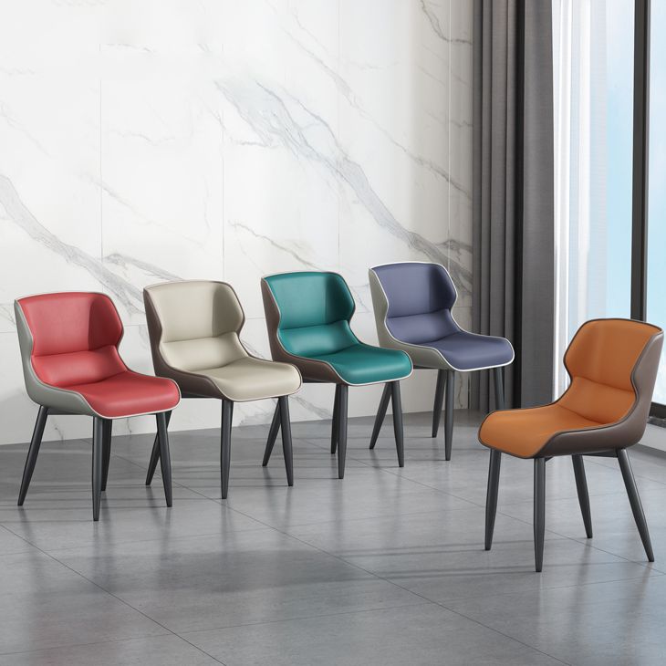 Industrial Home Arm Chair Wingback Metal Upholstered Dining Room Chair (Set of 2) Clearhalo ' kitchen&dining_furn' 'Dining Chairs' 'Dining Tables & Seating' 'dining_chair' 'furn' 'furn_dining_chair' 'Furniture' 'furniture_dining_chair' 'Kitchen & Dining Furniture' 'kitchen' 1200x1200_ff9b85e2-df64-45c4-87e6-199ff6d71523