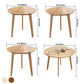 Round Shape Modern Dining Table Wood Color Fixed Table with Rubberwood Solid Wood Clearhalo ' dining_table' 'Dining Tables & Seating' 'Dining Tables' 'furn' 'furn_dining_table' 'Furniture' 'furniture_dining_table' 'Kitchen & Dining Furniture' 'kitchen&dining_furn' 'kitchen' 'kitchen_dining_table' 1200x1200_ff9bc69d-8f22-4c24-b41a-4e2350e5c949