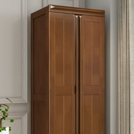Rubberwood Wardrobe Cabinet With Drawer Traditional Wardrobe Closet Clearhalo 'Armoires & Wardrobes' 'armoires_wardrobes' 'Bedroom Furniture' 'furn' 'furn_armoires_wardrobes' 'Furniture' 1200x1200_ff9befdb-00b4-4687-b04d-d9fd00a77106