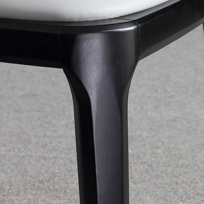 Industrial Wood Dining Room Chair Faux Leather Armless Chairs for Home Use Clearhalo ' kitchen&dining_furn' 'Dining Chairs' 'Dining Tables & Seating' 'dining_chair' 'furn' 'furn_dining_chair' 'Furniture' 'furniture_dining_chair' 'Kitchen & Dining Furniture' 'kitchen' 1200x1200_ff9c9d80-e7c7-4f85-854f-3ec0f3c5f333