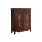 Rectangle Industrial Accent Cabinet Wood Knobs Cabinet with Doors