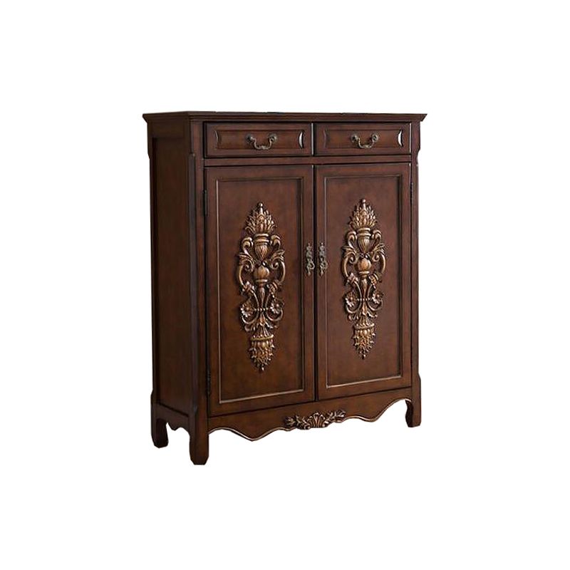 Rectangle Industrial Accent Cabinet Wood Knobs Cabinet with Doors