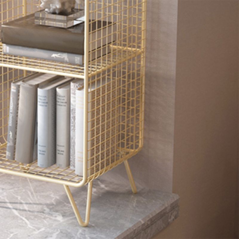 Open Storage Accent Table Nightstand Antique Finish Bed Nightstand with Legs