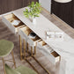 Nordic Rectangle Bar Counter Table Sintered Stone Dining Table for Kitchen Clearhalo 'Bar Furniture' 'Bar Tables' 'bar_tables' 'furn' 'furn_bar_tables' 'Furniture' 'furniture_bar_tables' 'Kitchen & Dining Furniture' 1200x1200_ff9e13d1-8c5b-442b-8a85-8e0d787c8974