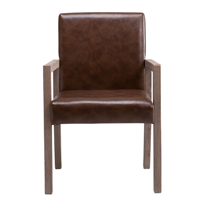 Contemporary Home Arm Chair Parsons Back Upholstered Wood Dining Room Chair Clearhalo ' kitchen&dining_furn' 'Dining Chairs' 'Dining Tables & Seating' 'dining_chair' 'furn' 'furn_dining_chair' 'Furniture' 'furniture_dining_chair' 'Kitchen & Dining Furniture' 'kitchen' 1200x1200_ff9e280f-0a38-44f2-8f43-1fc7e2c086f9