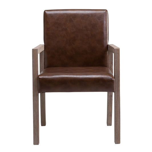 Contemporary Home Arm Chair Parsons Back Upholstered Wood Dining Room Chair Clearhalo ' kitchen&dining_furn' 'Dining Chairs' 'Dining Tables & Seating' 'dining_chair' 'furn' 'furn_dining_chair' 'Furniture' 'furniture_dining_chair' 'Kitchen & Dining Furniture' 'kitchen' 1200x1200_ff9e280f-0a38-44f2-8f43-1fc7e2c086f9