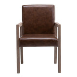 Contemporary Home Arm Chair Parsons Back Upholstered Wood Dining Room Chair Clearhalo ' kitchen&dining_furn' 'Dining Chairs' 'Dining Tables & Seating' 'dining_chair' 'furn' 'furn_dining_chair' 'Furniture' 'furniture_dining_chair' 'Kitchen & Dining Furniture' 'kitchen' 1200x1200_ff9e280f-0a38-44f2-8f43-1fc7e2c086f9