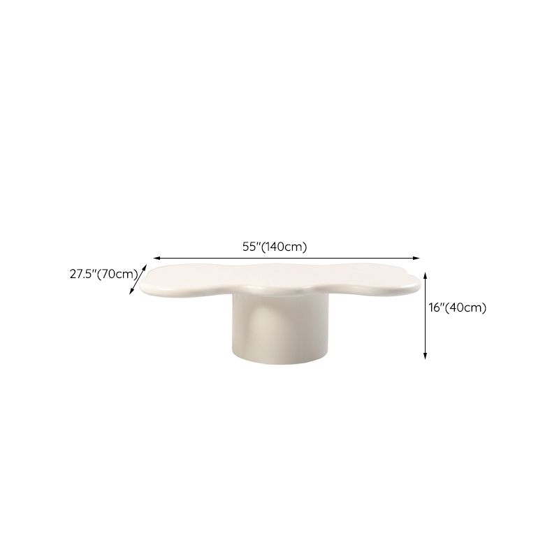 Scandinavian Free Form Coffee Table White Wooden Cocktail Table with 4 Legs Clearhalo 'Coffee & Accent Tables' 'Coffee Tables' 'coffee_tables' 'furn' 'furn_coffee_tables' 'Furniture' 'Living Room Furniture' 1200x1200_ff9ec775-3daf-4161-ba81-b6aeb1121050