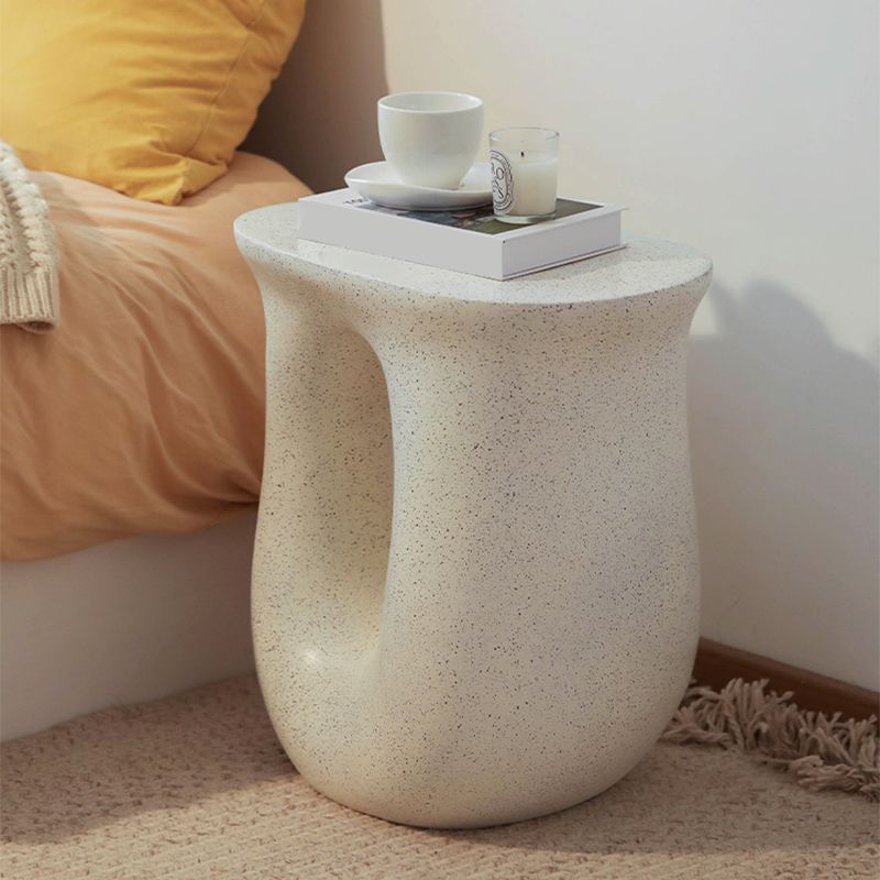 12" Wide Contemporary Corner Table White Concrete Accent Side Table Clearhalo 'Coffee & Accent Tables' 'End & Side Tables' 'end_side_tables' 'furn' 'furn_end_side_tables' 'Furniture' 'Living Room Furniture' 1200x1200_ffa107ad-da27-48b6-906b-5f10ffdcc3de