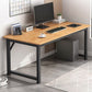 Contemporary Wooden Office Desk Sled Base Writing Desk with Steel Legs Clearhalo 'furn' 'furn_office_desk' 'Furniture' 'Office Desks' 'Office Furniture' 'office_desk' 1200x1200_ffa1652e-162f-45df-9835-6b4cc1022e7d